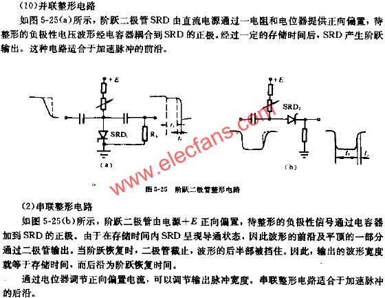 阶跃二极管整形电路图 www.elecfans.com