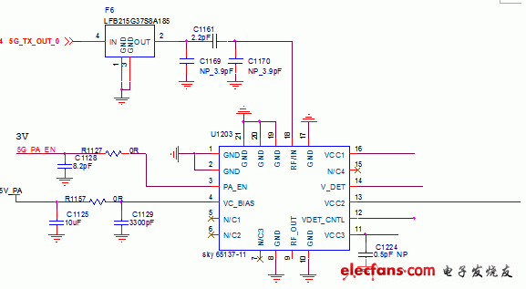 图3-3 SKY65137-11单元电路