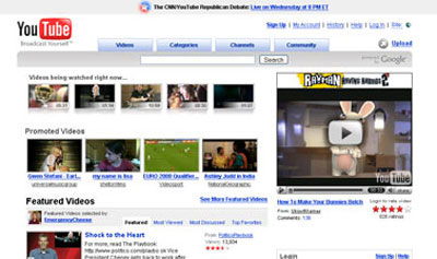 YouTube就是个典型的Web2.0网站