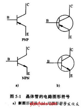 晶体管的电路图符号