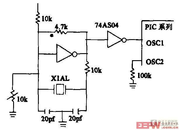 外部晶體振蕩電路