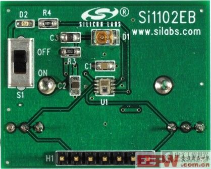 圖9：Si1102迷你型接近傳感器演示板