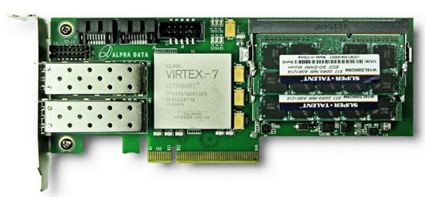 基于Xilinx Virtex-7 VX690T  FPGA的Alpha Data ADM-PCIE-7V3 卡