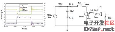 电路图及EPC1001 TSPICE仿真后不雅与实际测量的电路机能的波形图对照