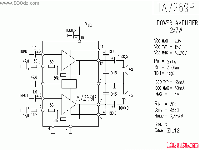 集成电路给出的诸多参数就是按典型工作电压测试的