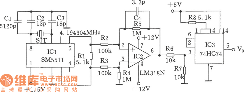 脉冲信号产生器电路图