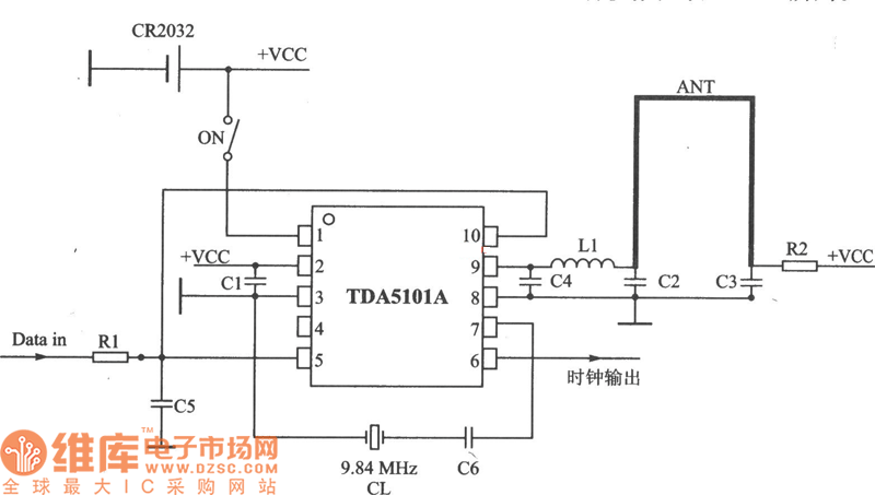 TDA5101A应用电路