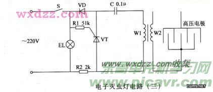 电子灭蚊灯的制作-其他光电实用电路图-电子产品世界