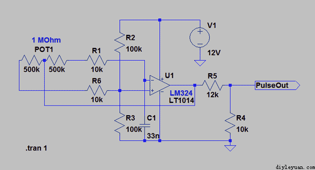LM324信号发生器的电路原理图