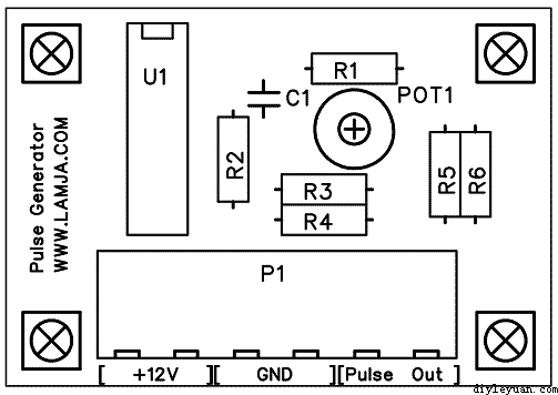 LM324信号发生器的元件图