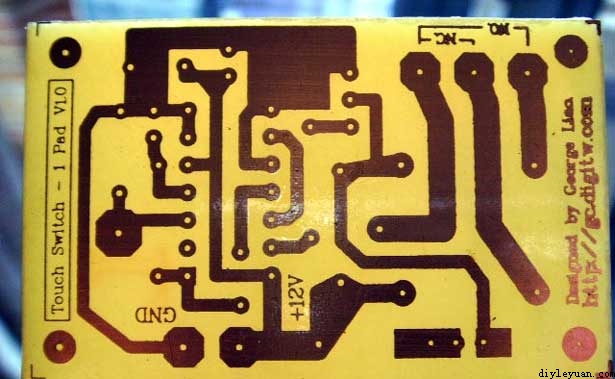 CD4013触摸电子开关PCB板