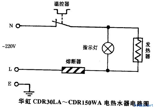 华虹-CDR30LA--CDR150WA热水器电路图