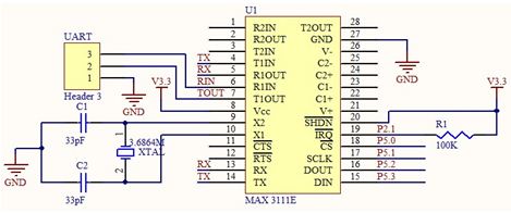 圖5 SPI轉(zhuǎn)UART電路