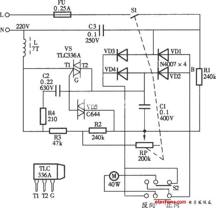 滾動(dòng)式按摩器電路