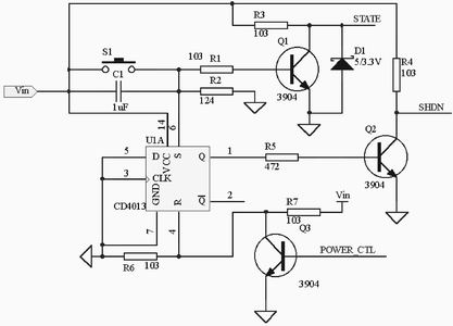 一種簡易的自動開／關(guān)機(jī)電路設(shè)計(jì)