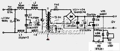 12V直流电源电路