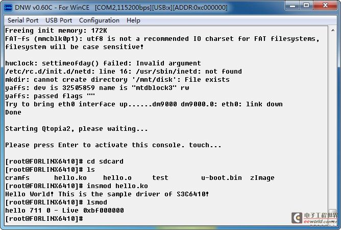 OK6410A学习笔记二:嵌入式Linux驱动开发环境