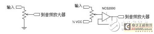 在電位計上增加一個運算放大器會影響音頻放大器的增益變化