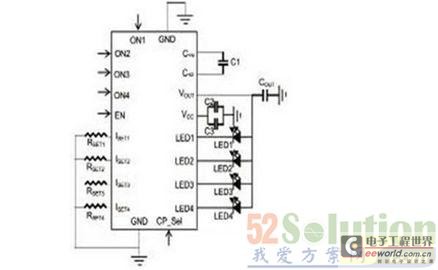 用于RGB照明的四路LED驱动器驱动解决方案1