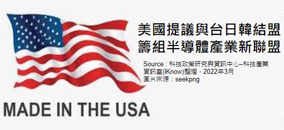 美国提议与台日韩结盟 组CHIP4半导体產业新联盟