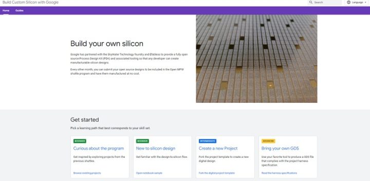 谷歌计划让芯片开发更像开源软件，该公司推出门户网站，供开发人员设计自己的硅芯片