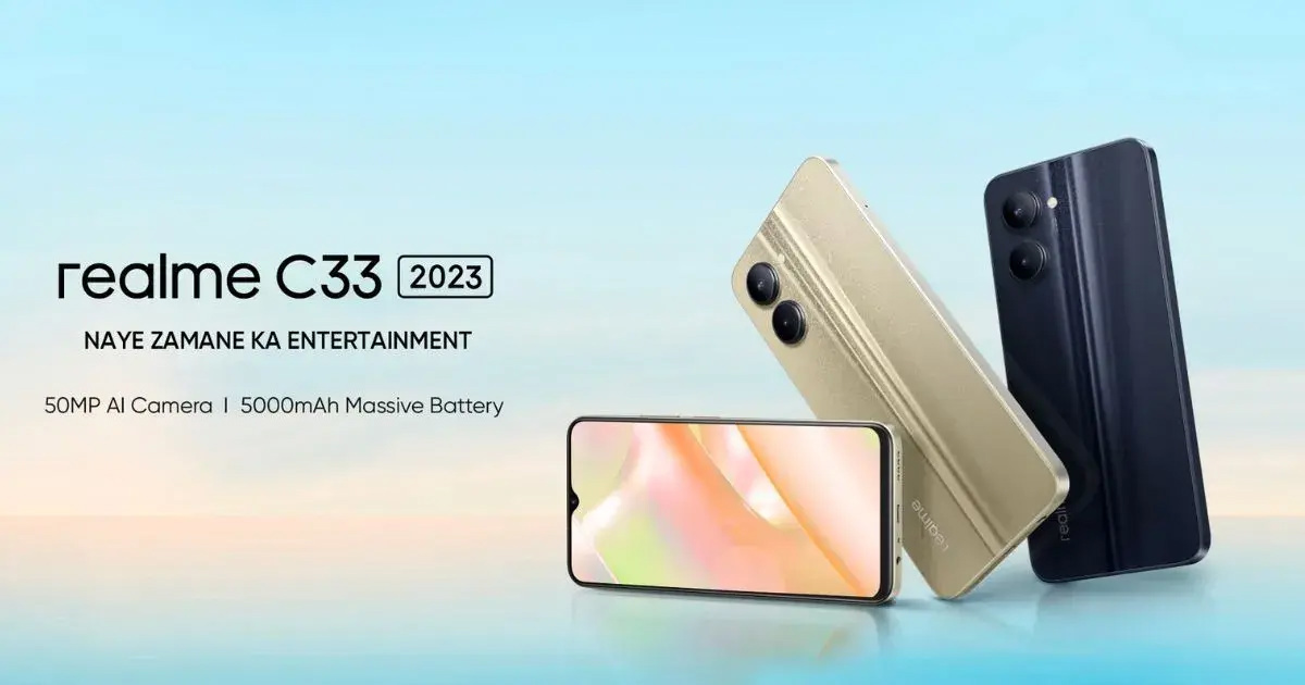 realme 在印度推出 C33 2023 手機：紫光展銳 T612 芯片 + 5000mAh 電池
