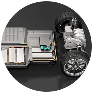Electric vehicle chassis with battery pack