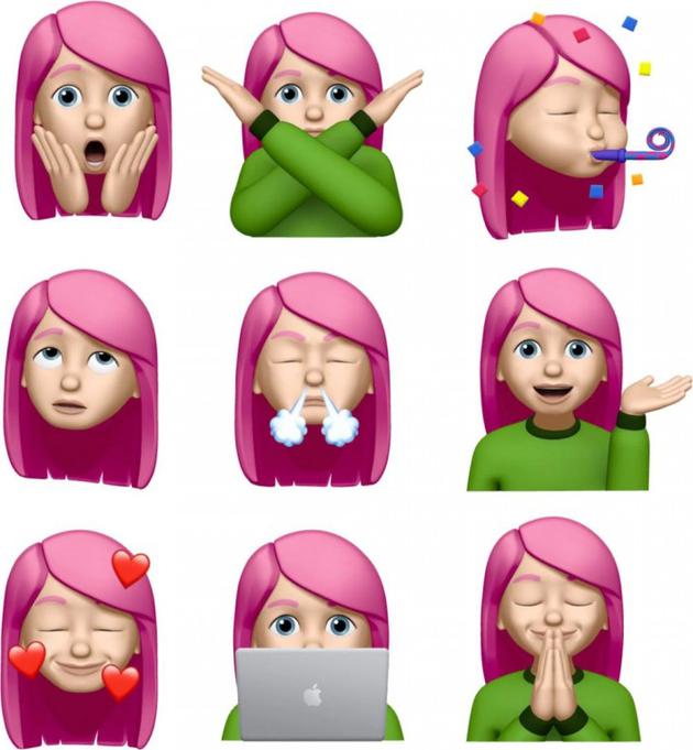 emoji人物女孩图片