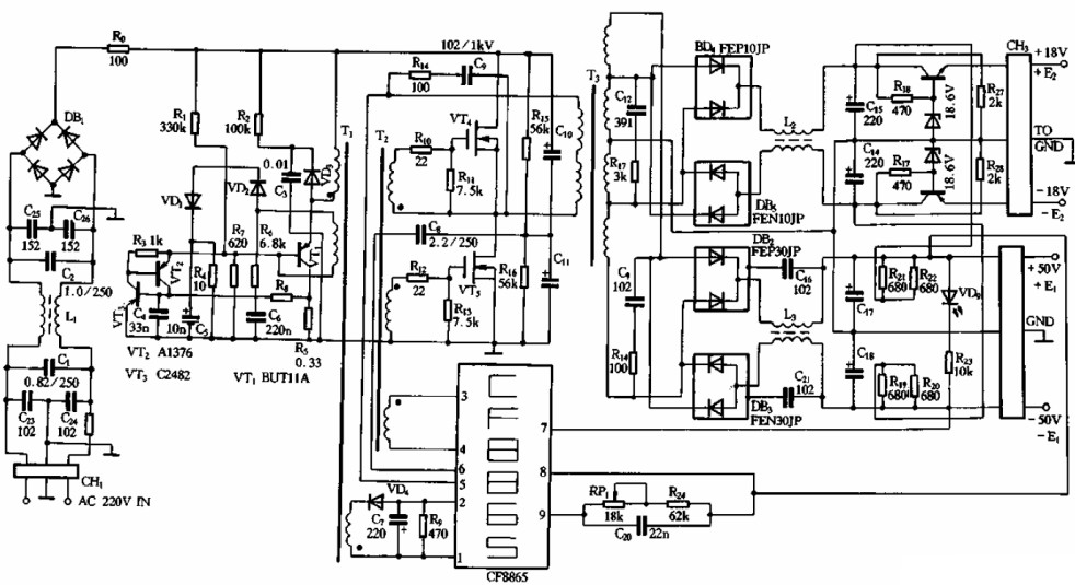 bu406稳压电源电路图图片