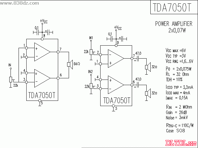 tda7850桥接法图片