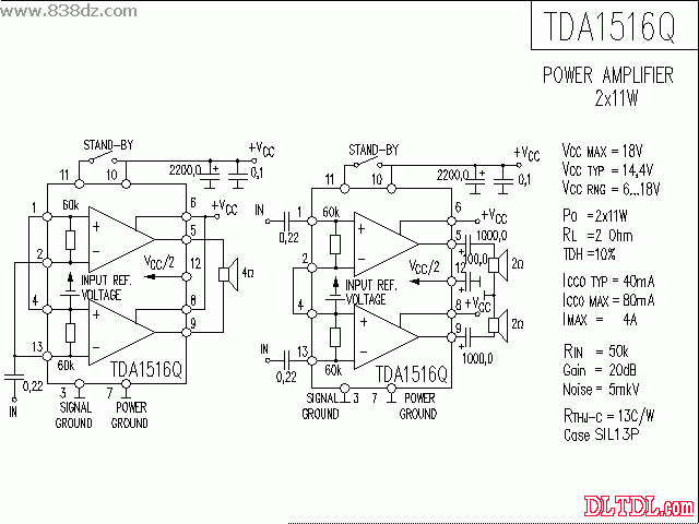 tda1557q参数图片