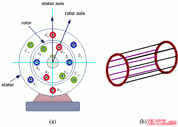 鼠笼式电机 结构图片
