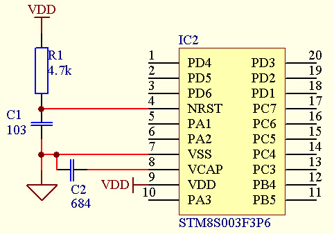 stm8s引脚图图片