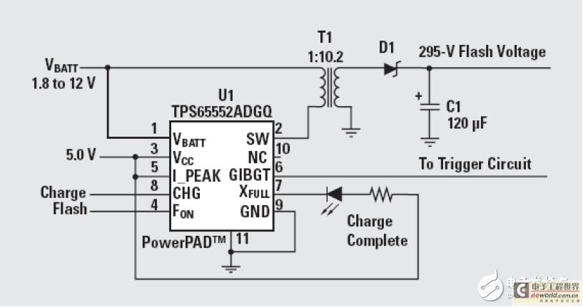 相机闪光灯电路图原理图片