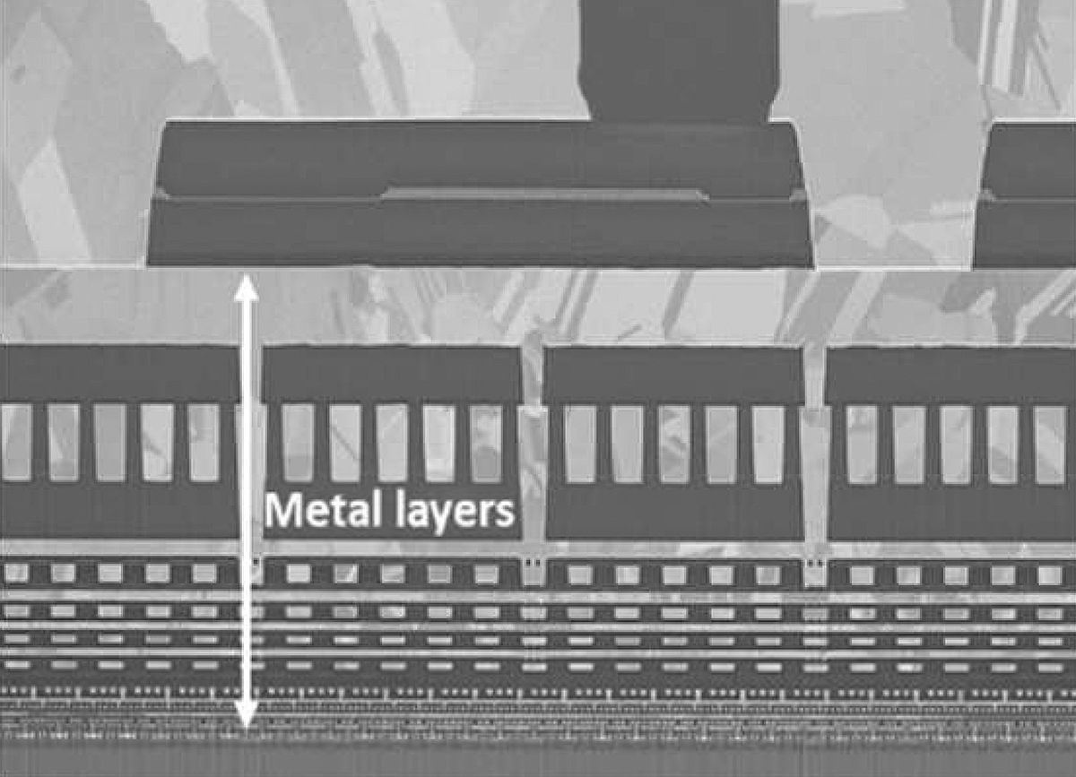 Light grey rectangles and lines set in a dark grey background. The shapes are large at the top but get smaller as you down