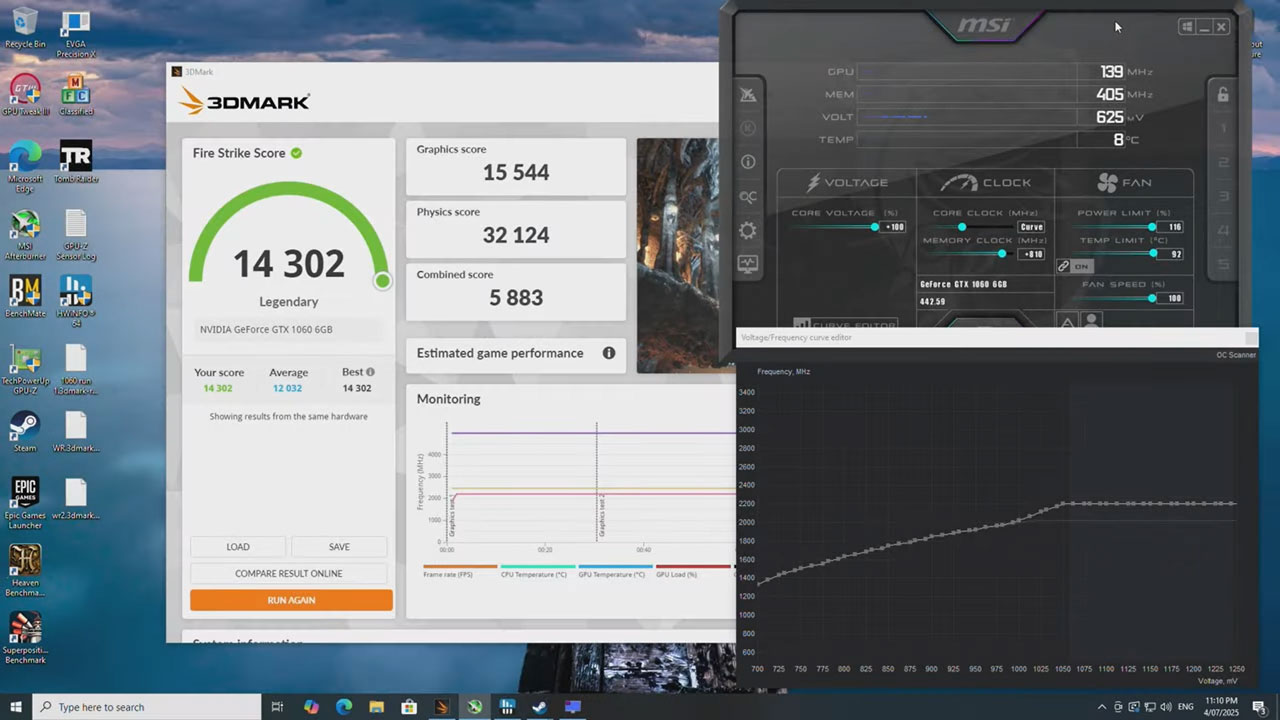 GTX 1060 benchmarking world records